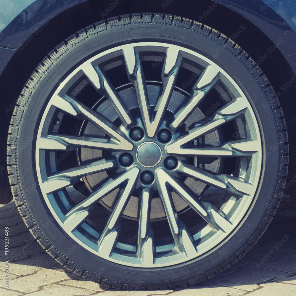 car wheel close-up