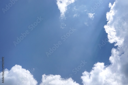 beautiful nature blue sky with clouds, sky clouds background, Sky and clouds. copy space. Empty 