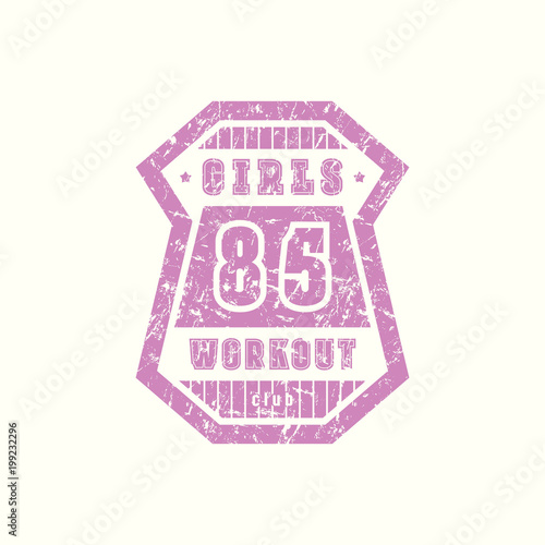 Emblem of girls workout club