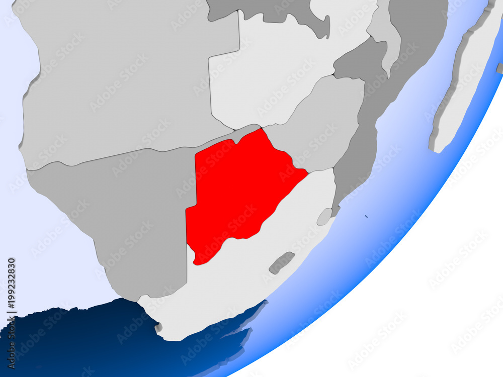 Fototapeta premium Map of Botswana