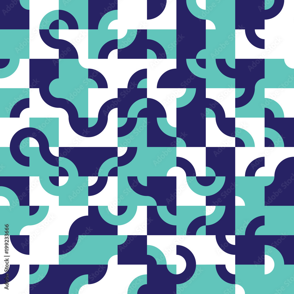 Abstract seamless pattern design with tiled circular shapes Abstract seamless pattern design with tiled circular shapes
