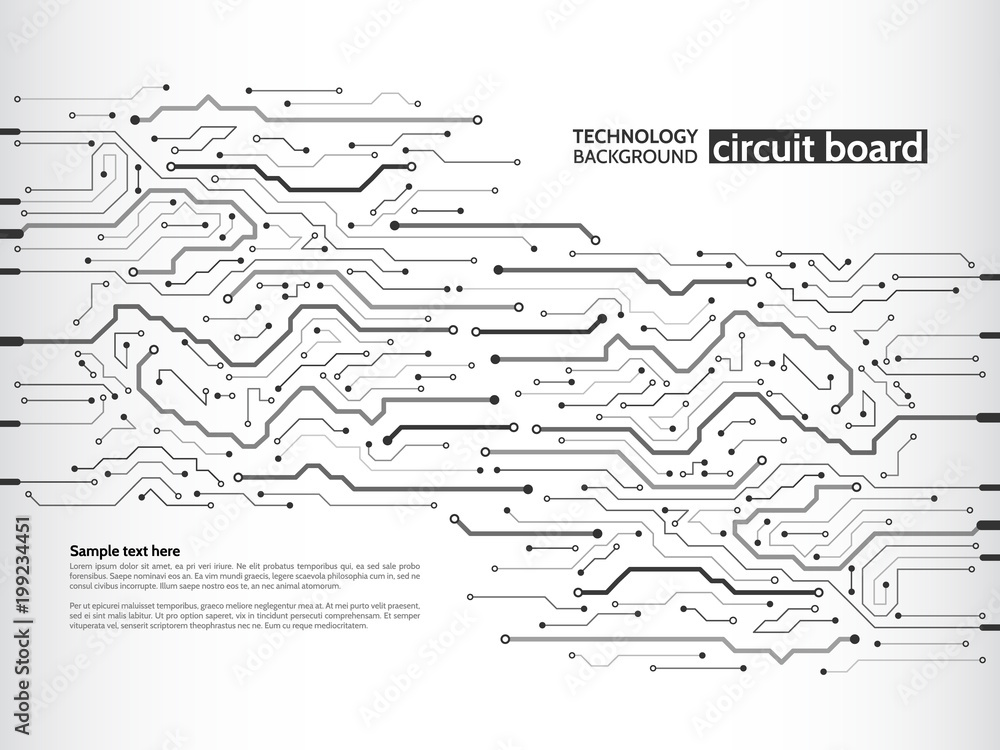 Communication and engineering concept. High-tech technology background ...