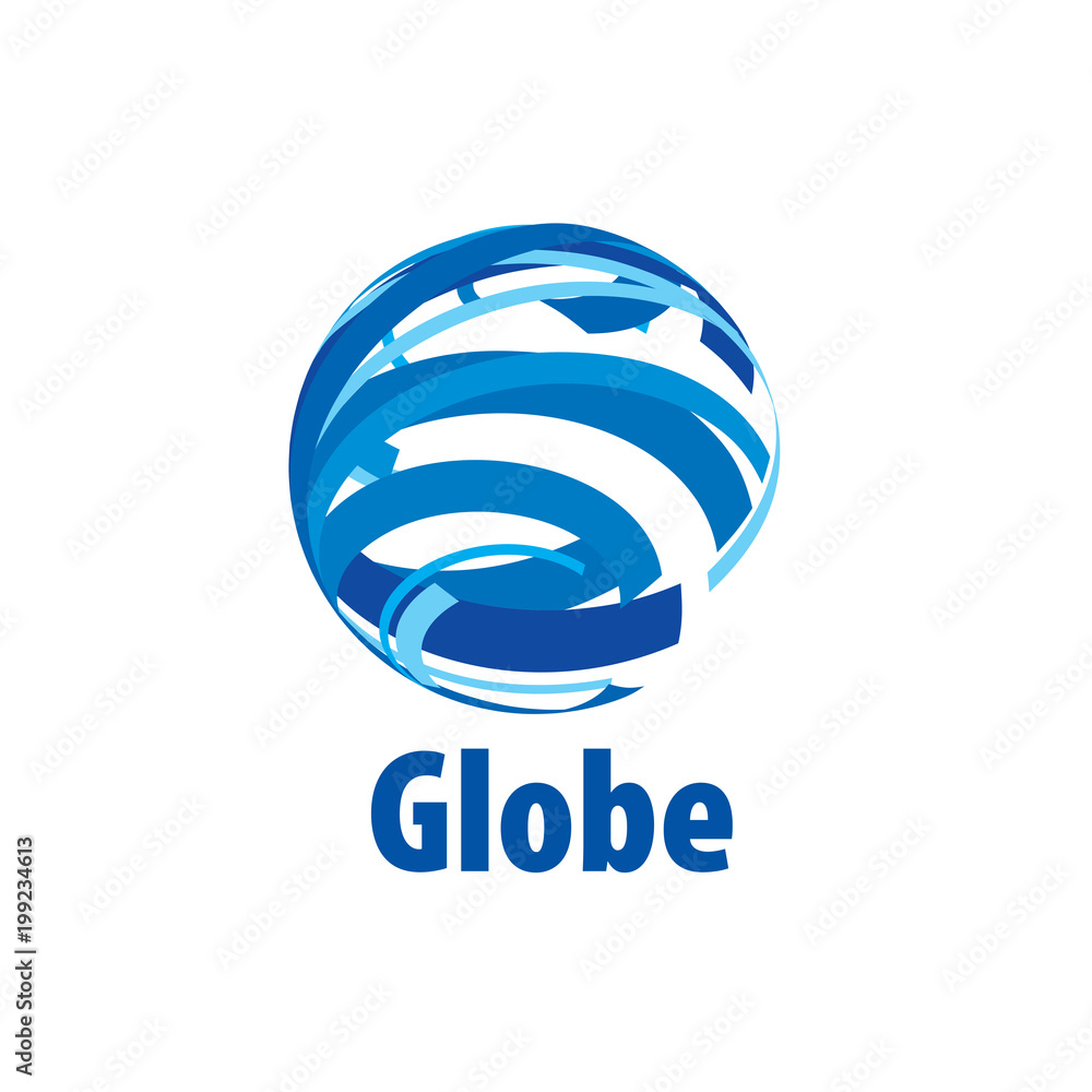 vector logo globe