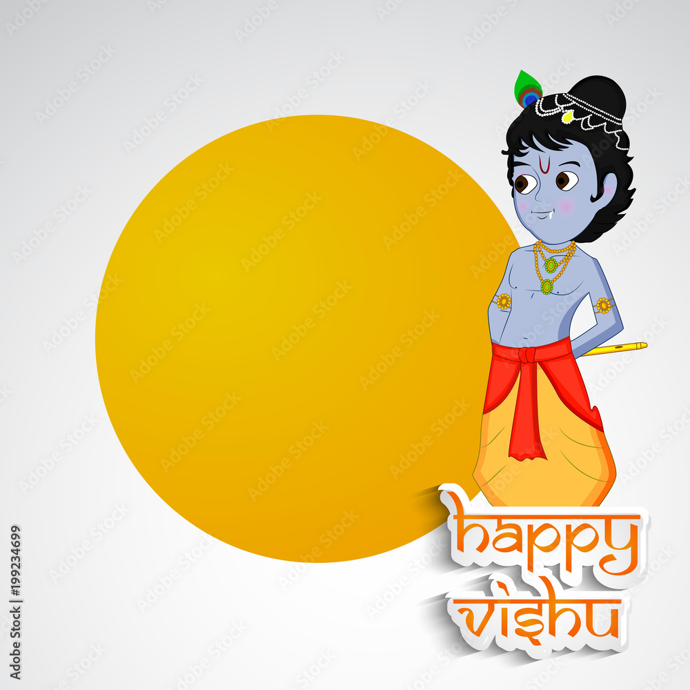 illustration of Hindu festival Vishu Background illustration of Hindu festival Vishu Background