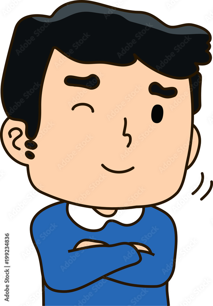 father, nods, satisfied, smile