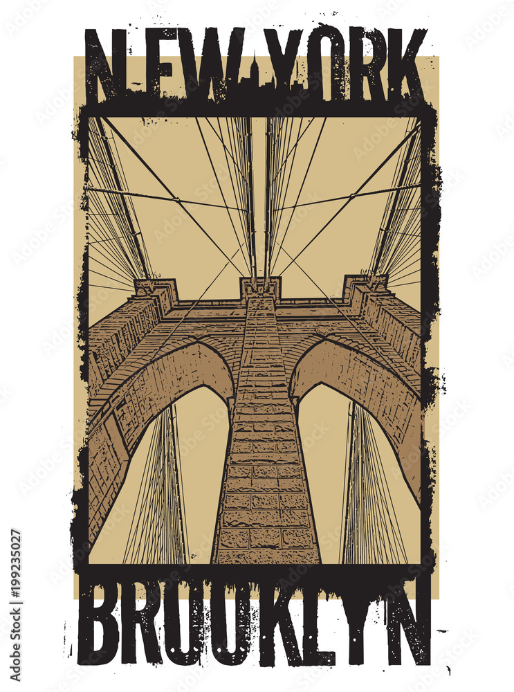 Fototapeta premium Brooklyn bridge, New York city