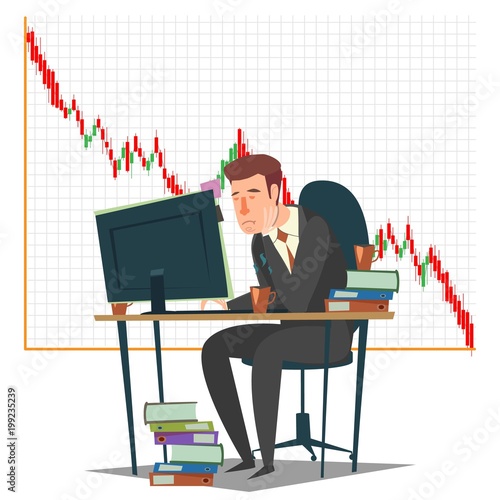 Stock market, investment and trading concept vector illustration