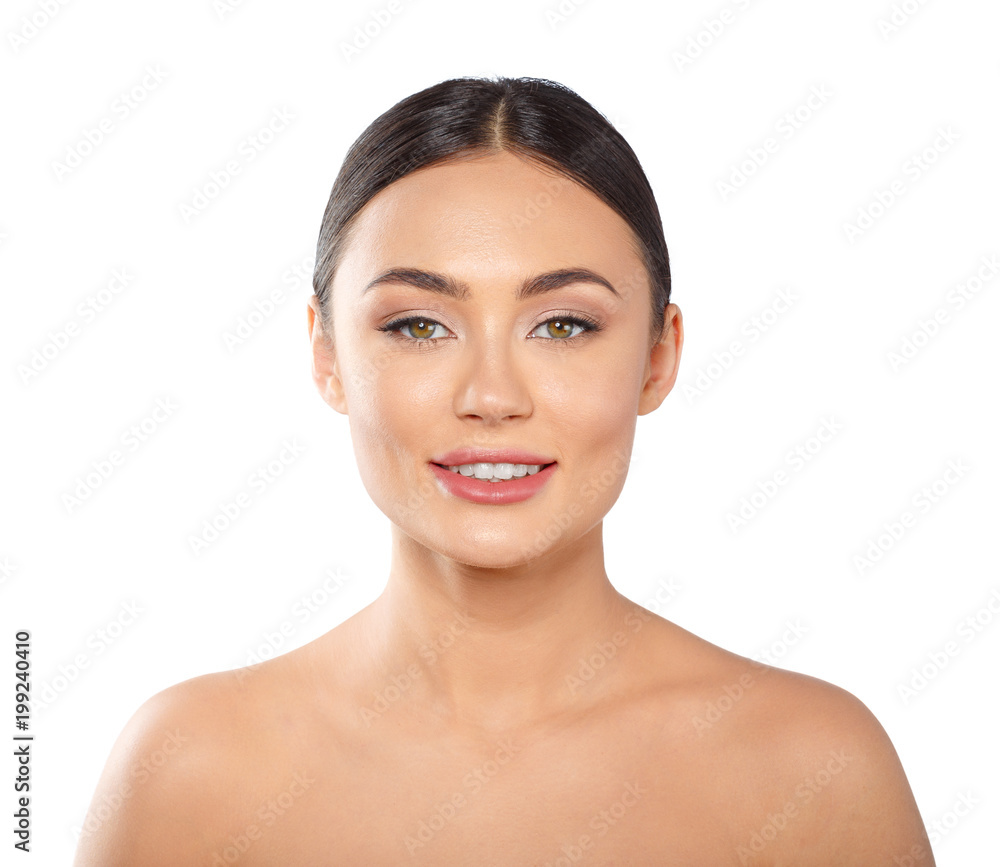 Beauty Woman face Portrait. Beautiful Spa model Girl with Perfect Fresh Clean Skin. Beauty Woman face Portrait. Beautiful Spa model Girl with Perfect Fresh Clean Skin.