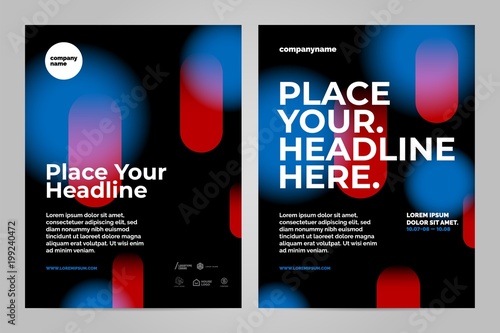The minimalistic design of the poster. 2018 trend