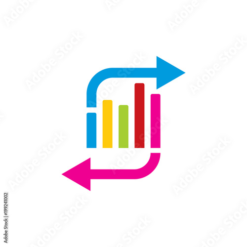 Transfer Analytic Logo Icon Design