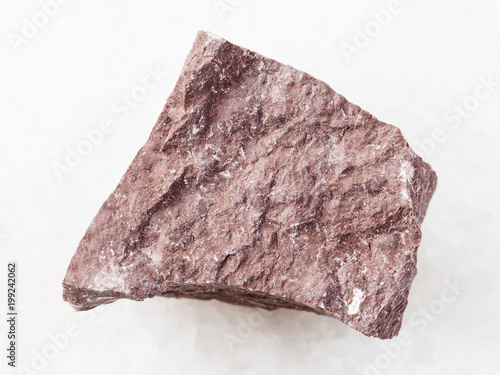 rough Aleurolite stone on white