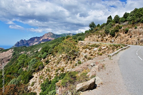 Corsica-view of the mountains near the village of Evisa