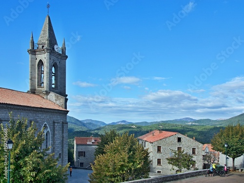 Corsica-church in the village Zonza photo