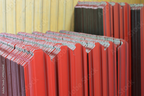 Corrugated metal siding photo