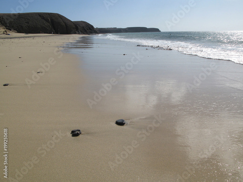 Einsamer Strand.Lanzarote