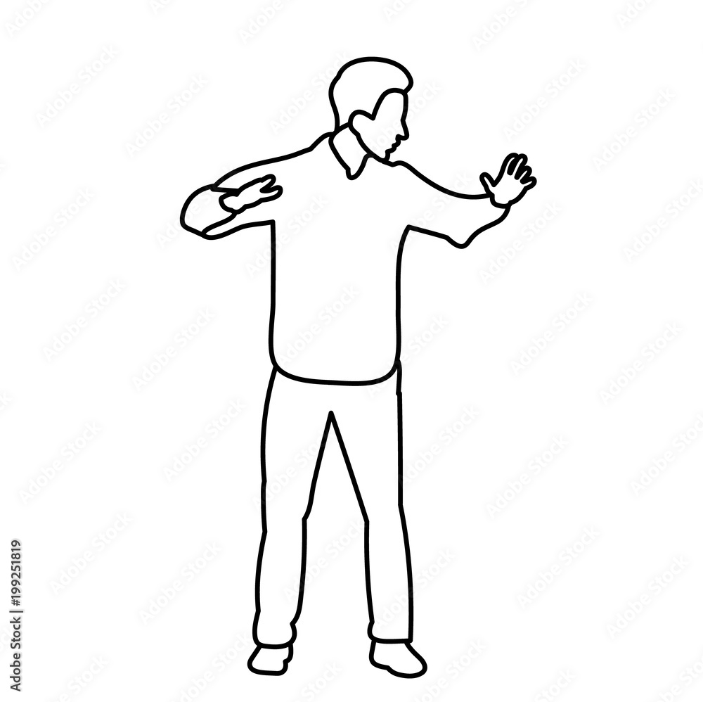 isolated sketch male isolated sketch male