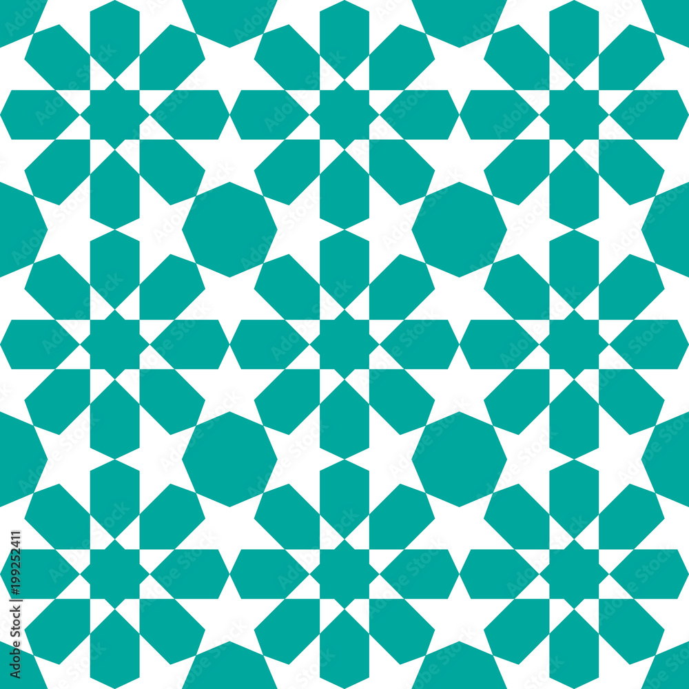 Seamless pattern in islamic traditional style background vector. Seamless pattern in islamic traditional style background vector.