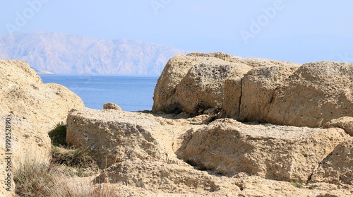 view in Lopar, island Rab, Croatia