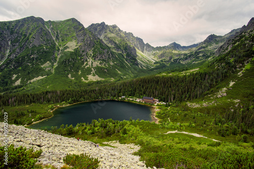 Wallpaper Mural View of Popradske pleso and surrounding mountains in High Tatras, Slovakia Torontodigital.ca
