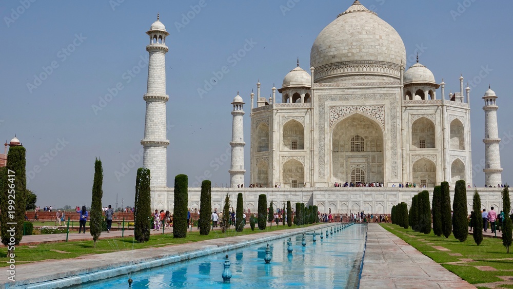 Fototapeta premium Taj Mahal, Marmormausoleum in Agra