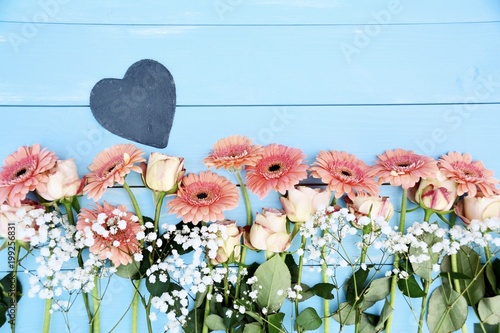 Grußkarte - Blumen Strauß P...