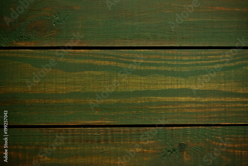 Bright green wood structure as a background texture vignette