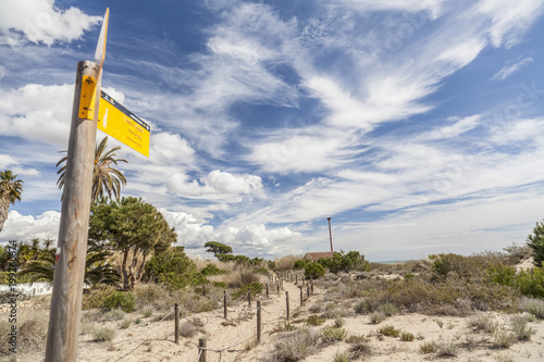 Bild auf Leinwand Natural protected area Els Muntanyans in Torredembarra,Costa Dorada,Catalonia,Spain