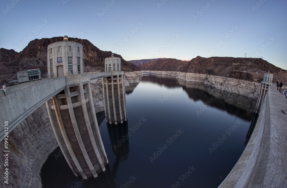 Hoover Dam.  Life Water Supply.  