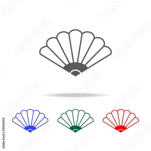Fan icon. Elements of Chinese culture multi colored icons. Premium quality graphic design icon. Simple icon for websites, web design, mobile app, info graphics