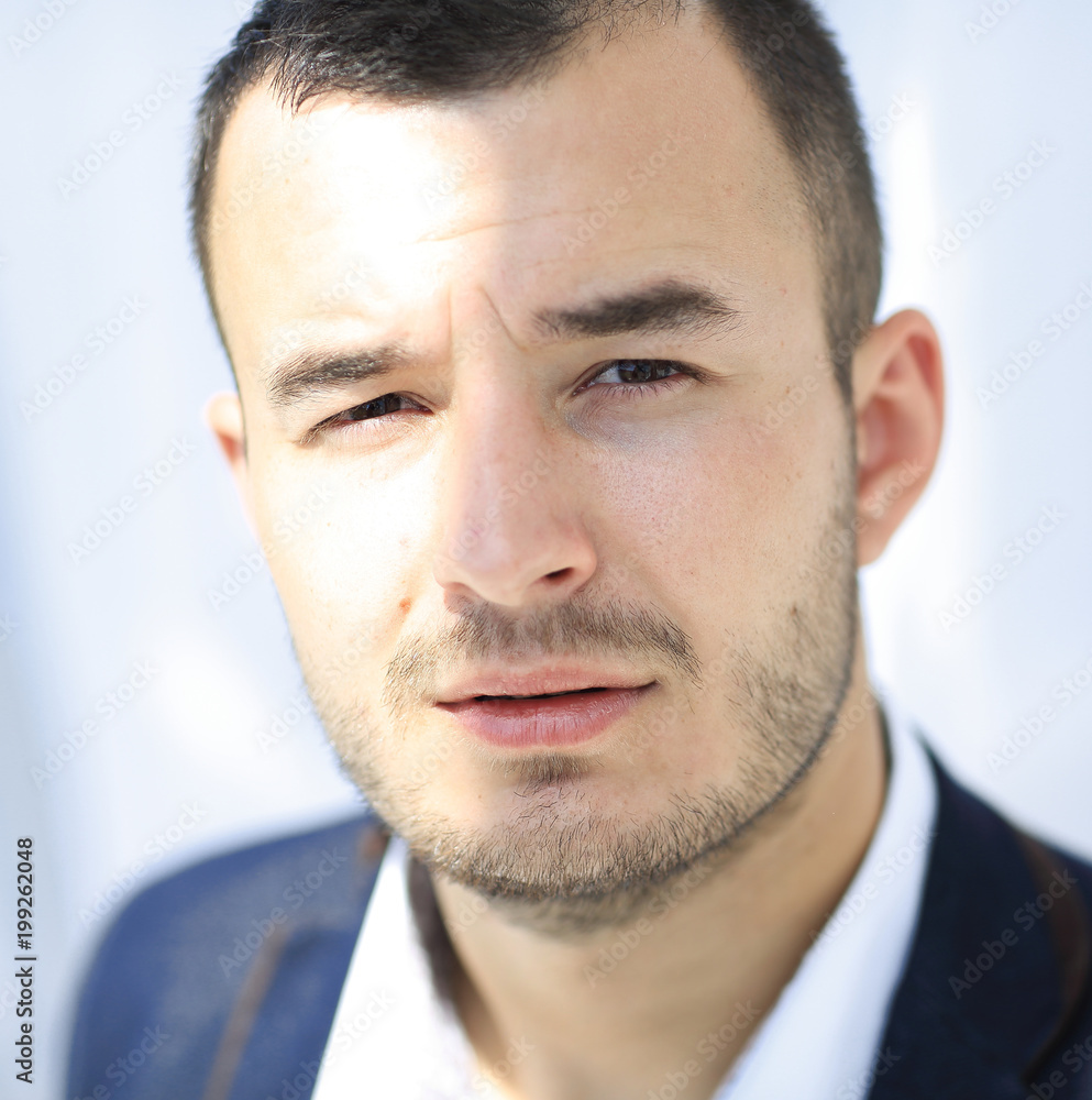 Obraz premium closeup.portrait of modern business man.