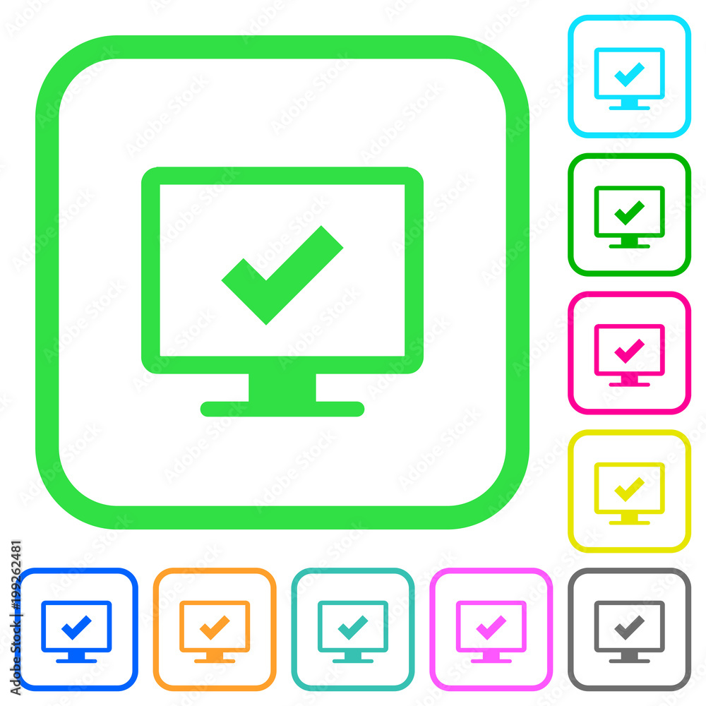 Accept display settings vivid colored flat icons Accept display settings vivid colored flat icons
