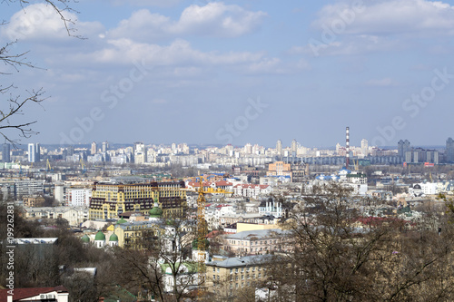Spring cityscape of Kiev  Ukraine.