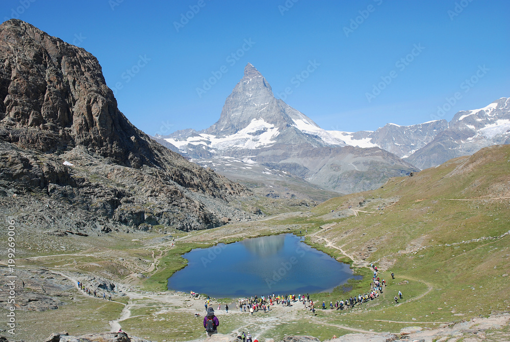 Matterhorn At Zermatt Swiss マッターホルン スイス ツェルマット 広角 Stock 写真 Adobe Stock