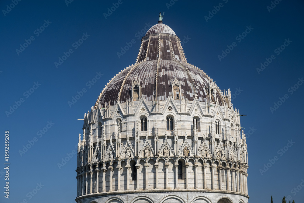 Pisa, Piazza dei Miracoli, famous cathedral square