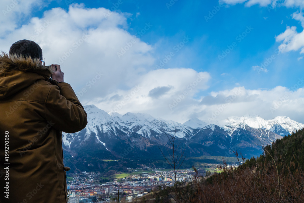 Fotograf über Innsbruck