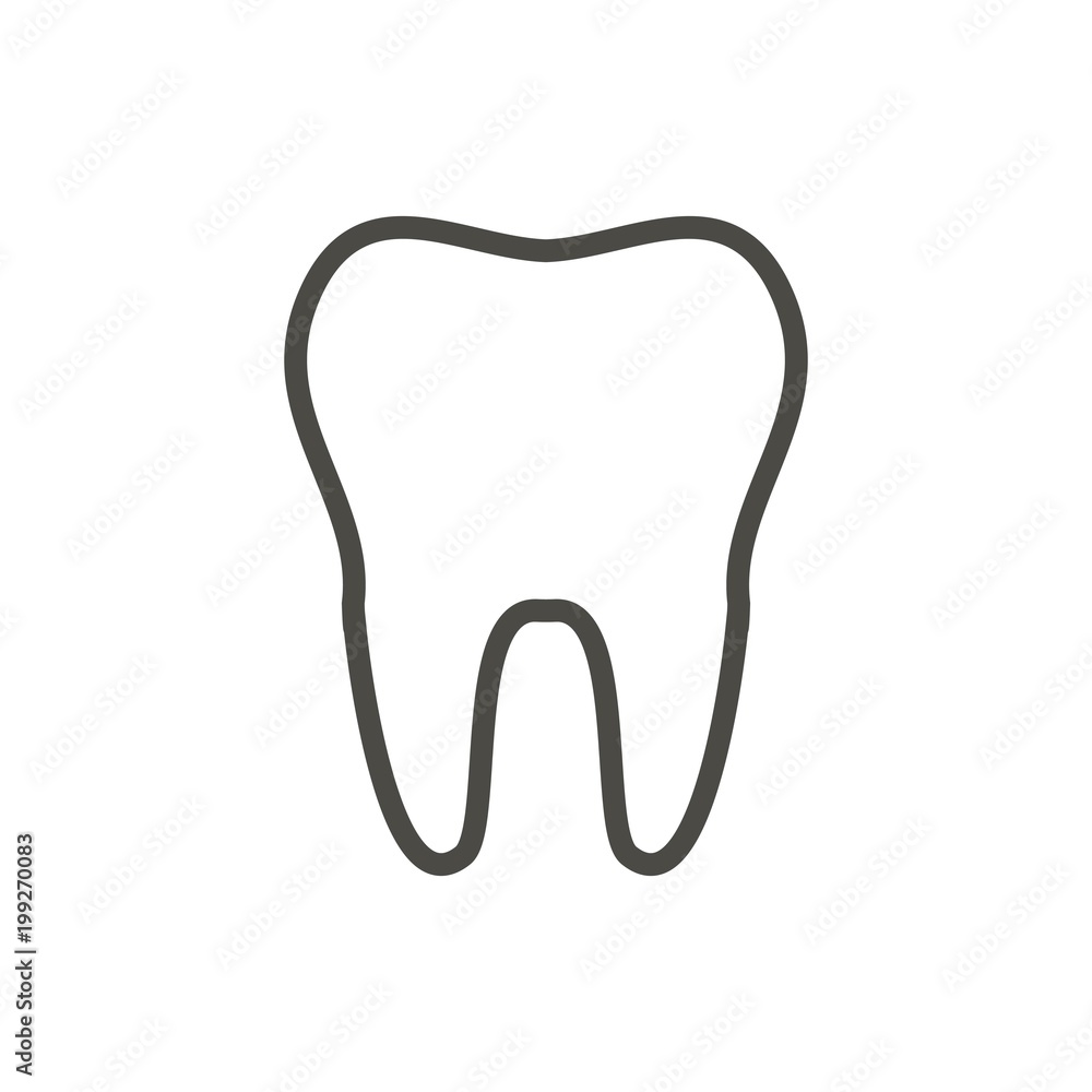 Toothe icon vector. Line toothe symbol. Toothe icon vector. Line toothe symbol.