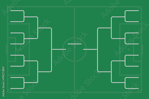 Tournament bracket vector. Championship template.