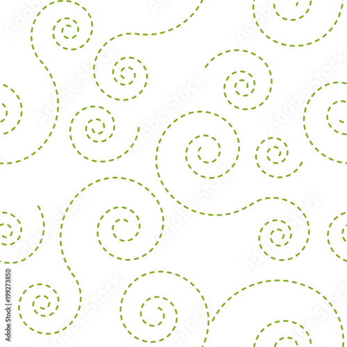 vector illustration seamless pattern stitching curls
