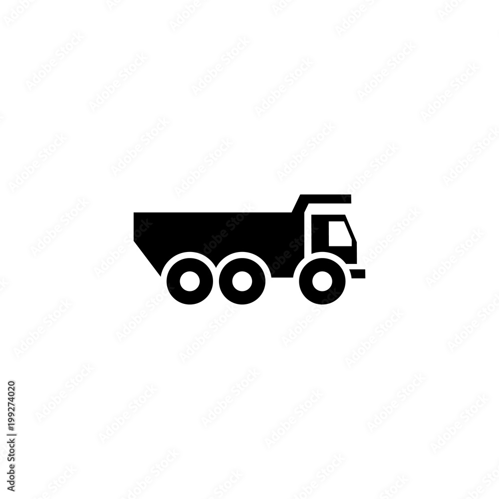 Truck transport vector icon