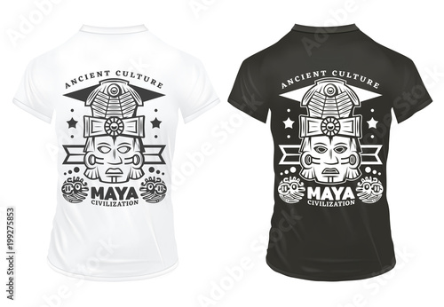 Vintage Maya Civilization Prints Template