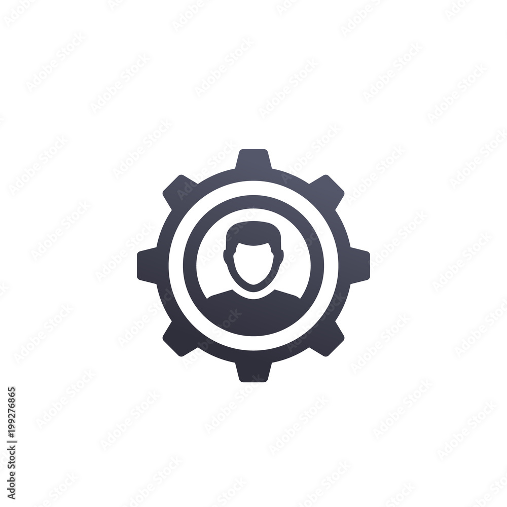 account settings, profile configuration vector icon account settings, profile configuration vector icon