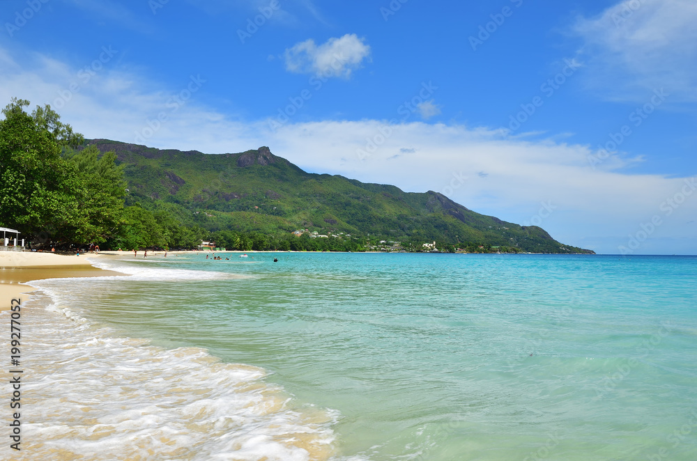 Beau Vallon beach, Seychelles islands