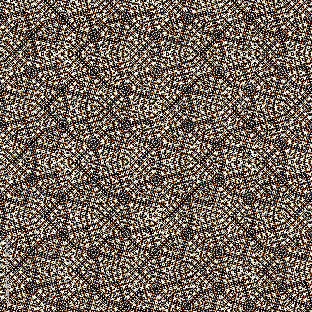 Naklejka premium japanese brown pattern on dark background