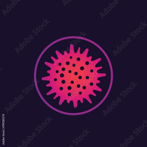 virus, infectious pathogen icon