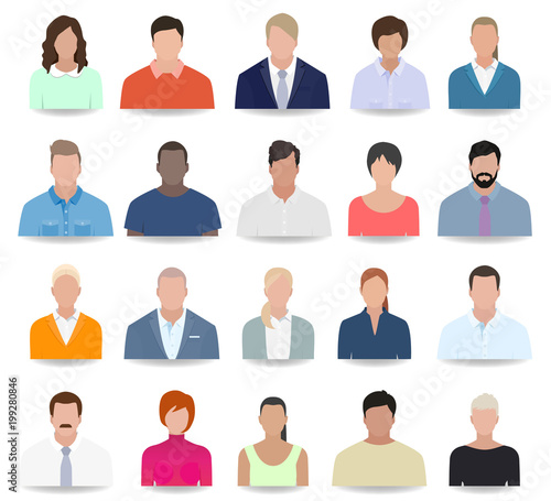 People icons, business, vector