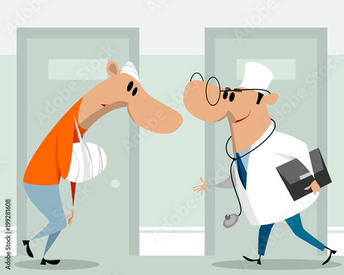 Doctor and patient in clinic