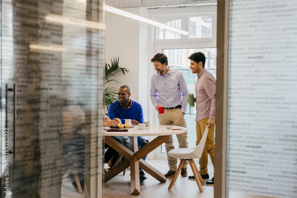 Business people talking in office Business people talking in office