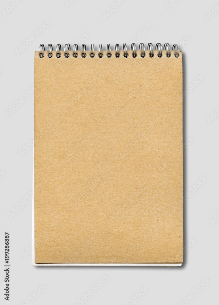 Spiral closed notebook mockup Spiral closed notebook mockup