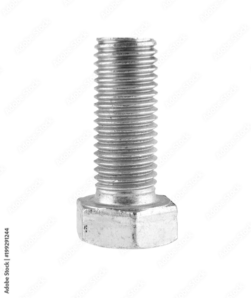 metal bolt isolated on white background metal bolt isolated on white background
