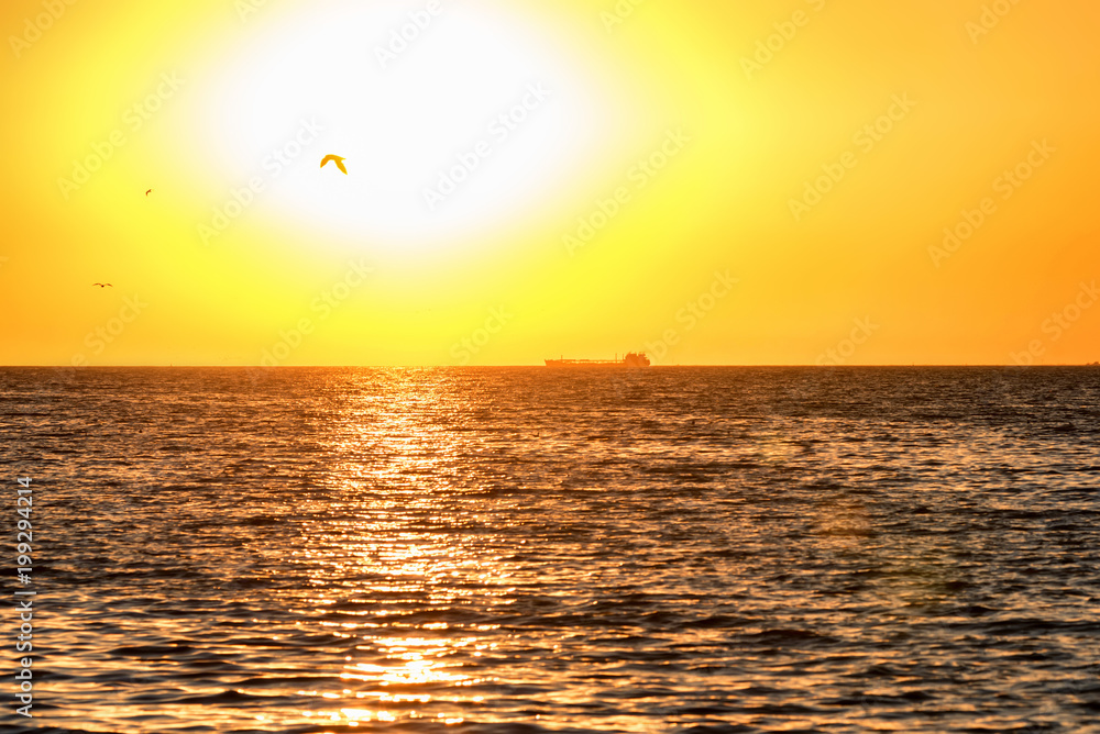 Beautiful sea landscape of the Sea of Azov. Beautiful sea landscape of the Sea of Azov.